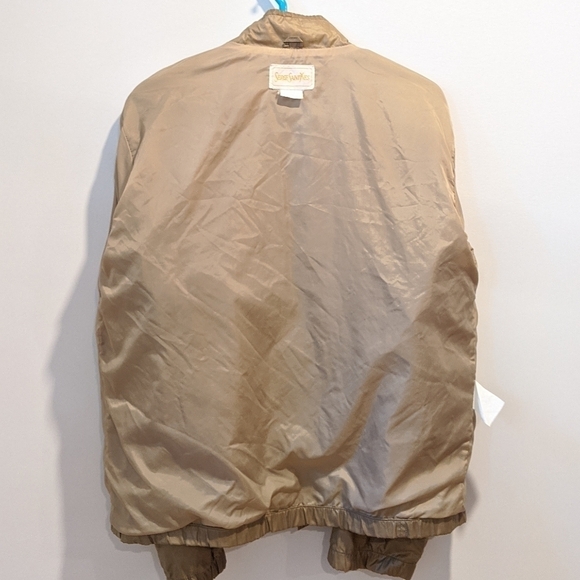 VINTAGE tan nylon men's jacket - Picture 7 of 8